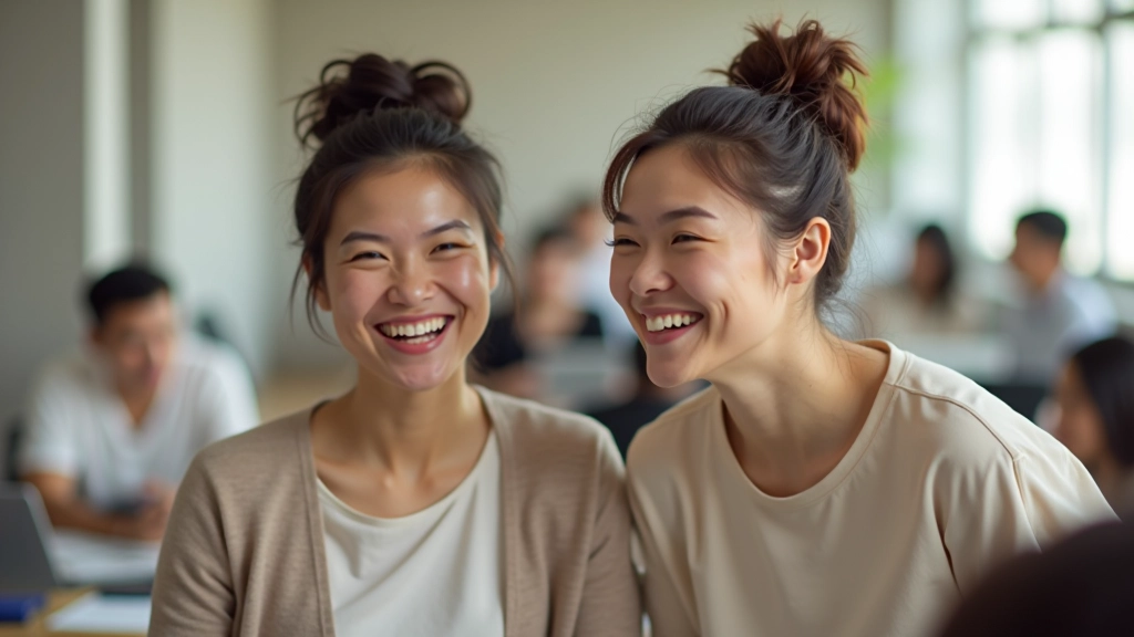 Diverse participants celebrating success and progress in personal development journey